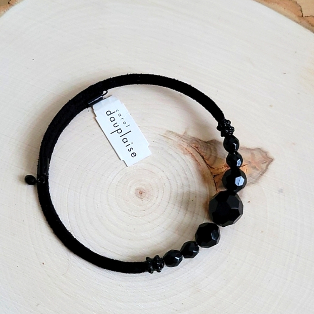 Carol Dauplaise Black Choker Necklace